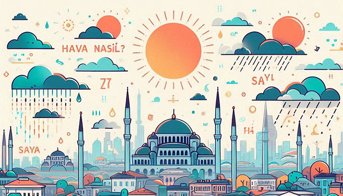 کلمات کلیدی آب و هوا به ترکی استانبولی